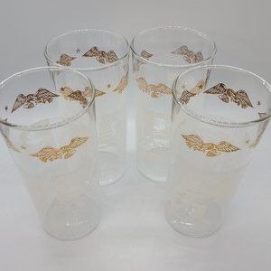 MCM AH Colonial Motif 16 oz Glasses Set of 4